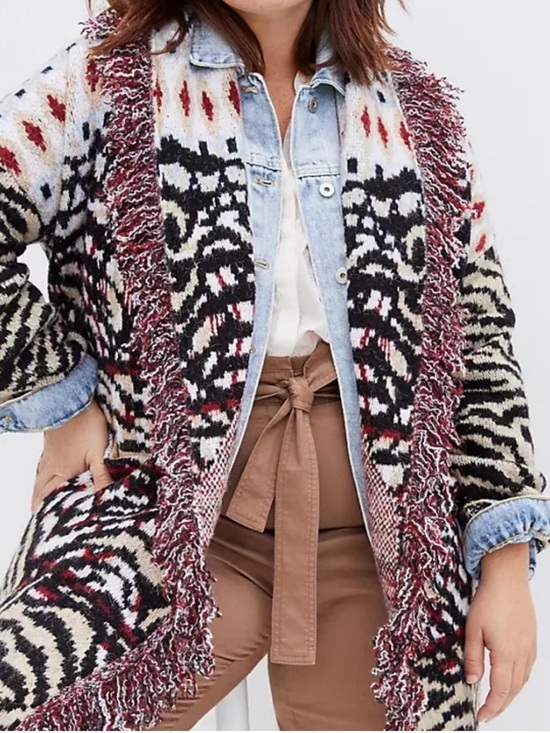 Anthropologie Paloma Fringe Cardigan Size M - Picture 6 of 15